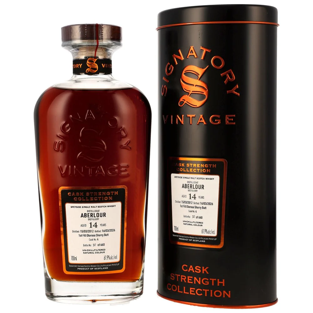 Aberlour 14 Jahre 2012/2026 - 1st Fill Oloroso Sherry Butt #4 - Sig CS 61,9% 0,7l