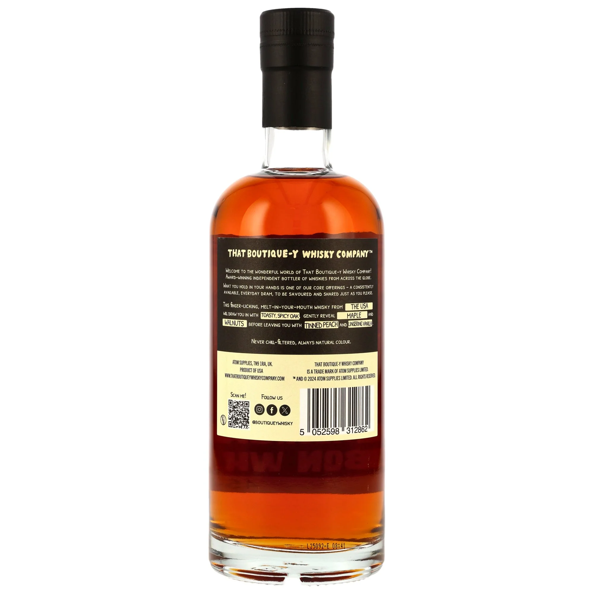 American Bourbon Whiskey 10 Jahre That Boutique-Y Whisky Company 45,8% 0,7l - Image 2