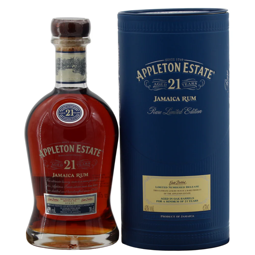 Appleton Estate 21 Jahre Jamaica Rum (Bottled ca. 2020) 43% 0,7l