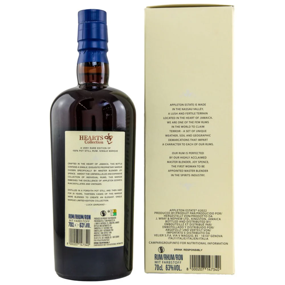 Appleton Rum 29 Jahre 1993/2022 Hearts Collection 63% 0,7l - Image 2