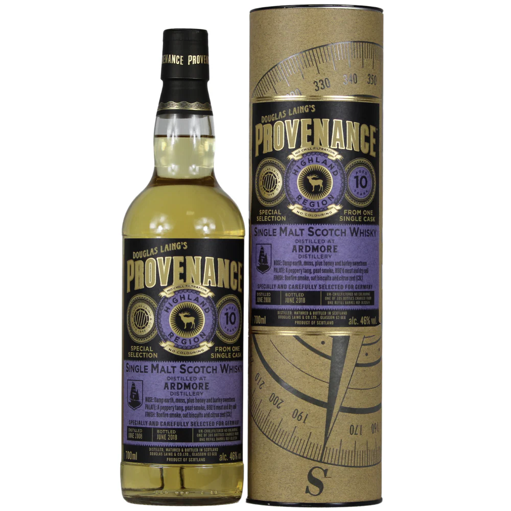 Ardmore 10 Jahre Douglas Laing´s Provenance 46% 0,7l