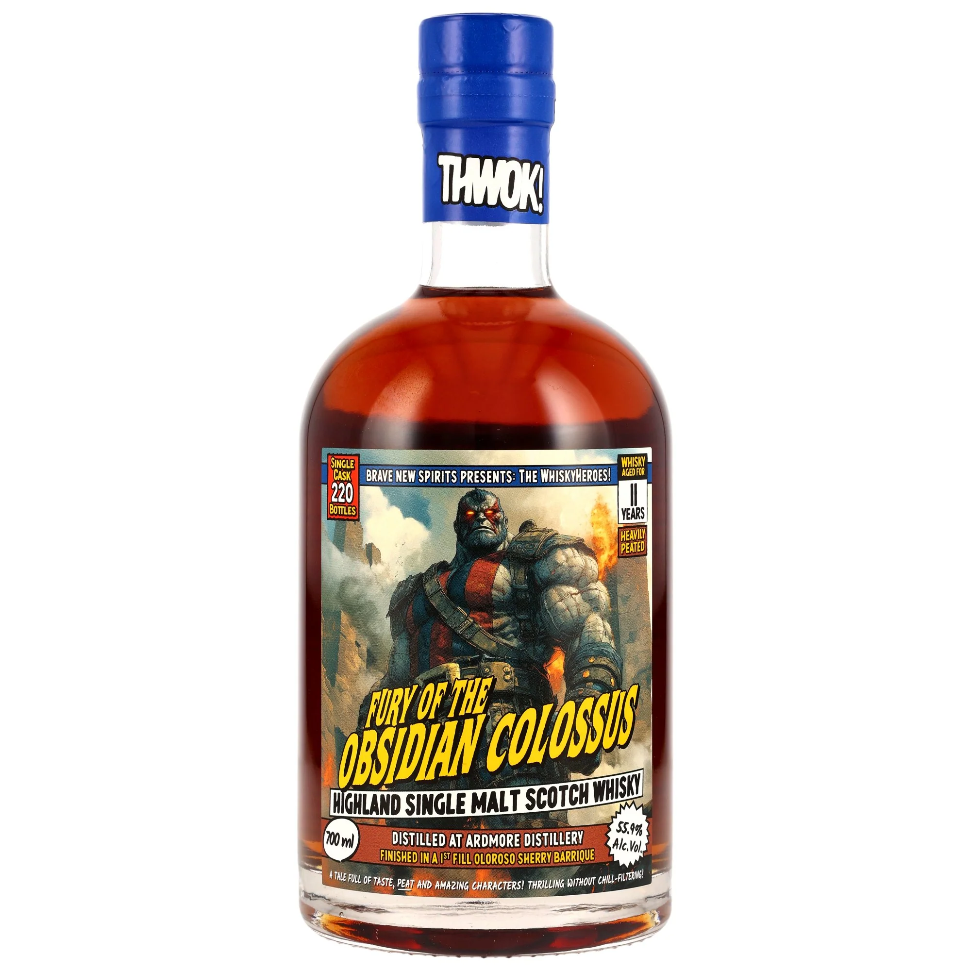 Ardmore 11 Jahre Whisky Heroes Fury Of The Obsidian Colossus - Brave New Spirits 55,9% 0,7l
