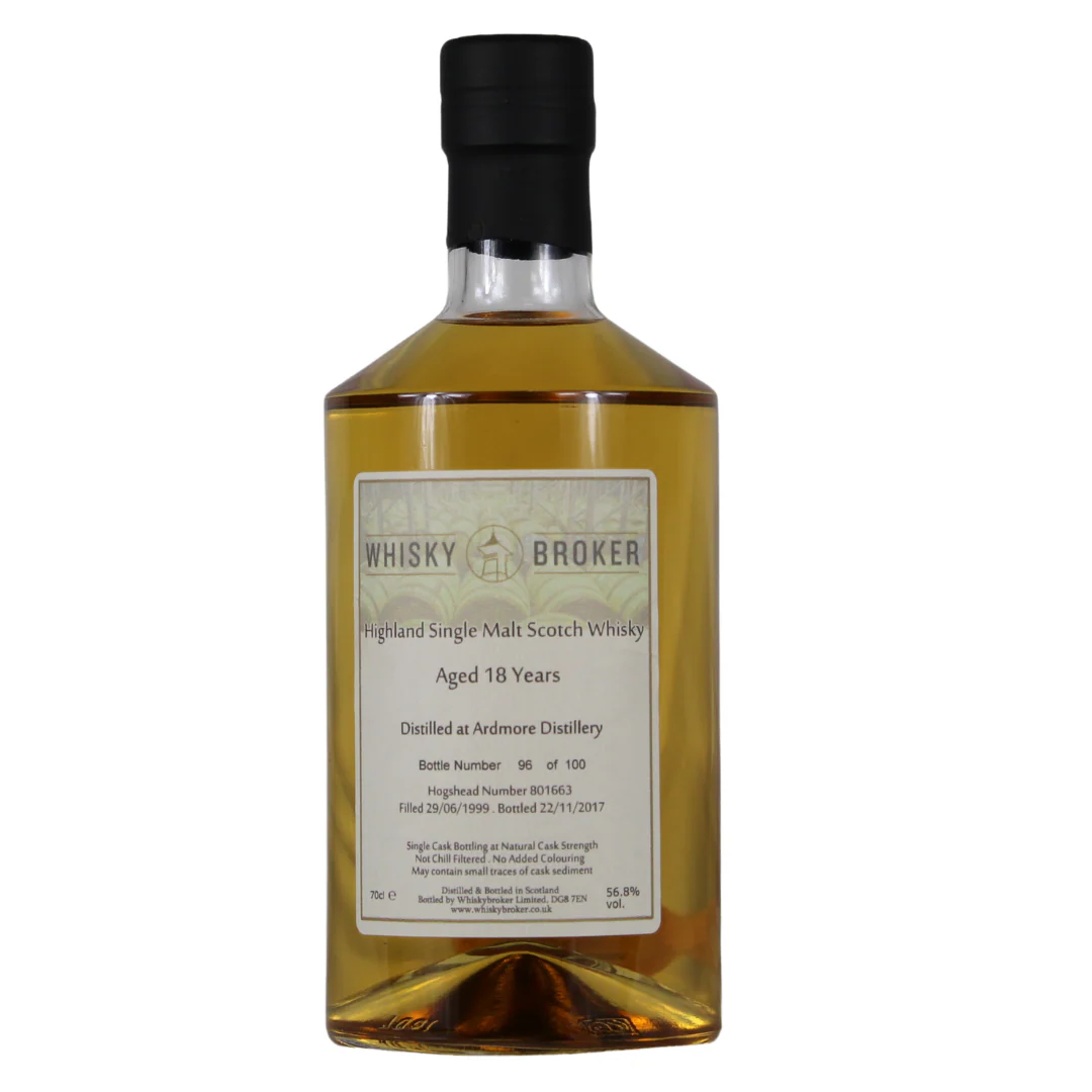 Ardmore 18 Jahre 1999/2017 Whisky Broker 56,8% 0,7l