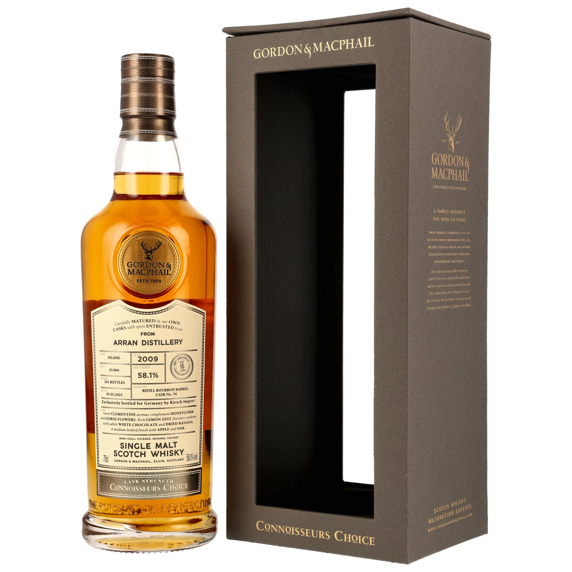 Arran 15 Jahre 2009/2025 Connoisseurs Choice G&M Cask #76 58,1% 0,7l
