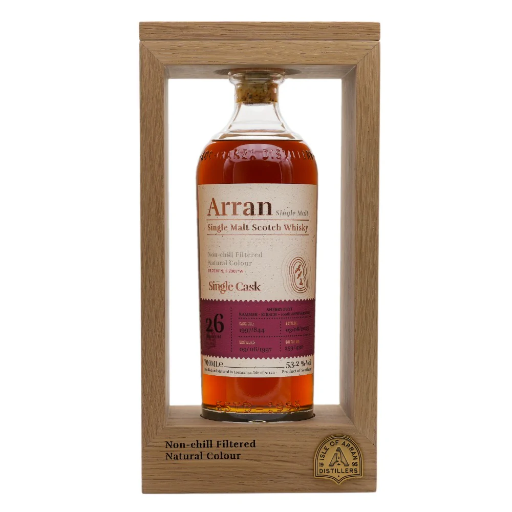 Arran 26 Jahre Kammer Kirsch 100th Anniversary Cask #1997/844 53,2% 0,7l - Image 2