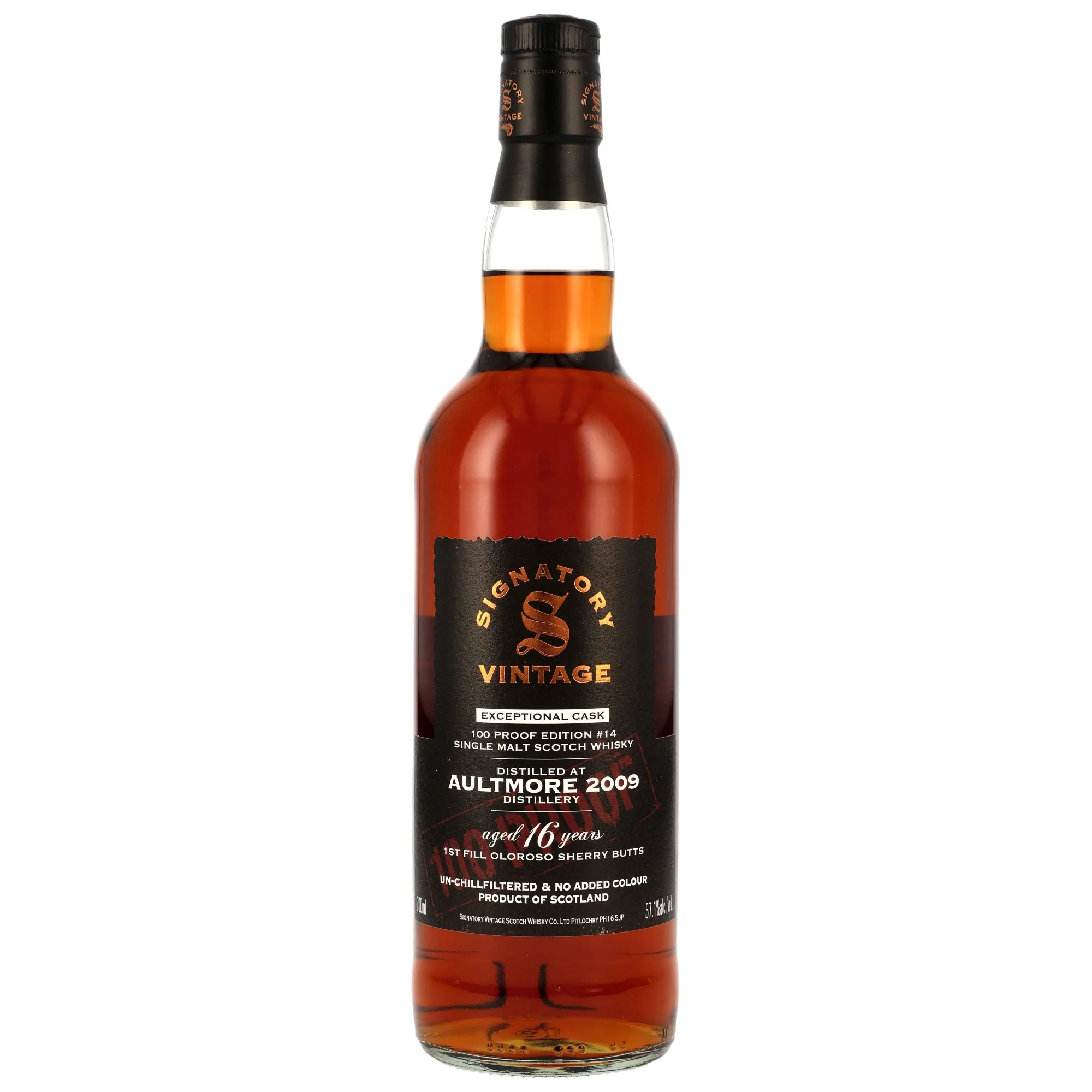 Aultmore 16 Jahre 100 Proof Exceptional Cask Edition #14 Signatory Vintage 57,1% 0,7l