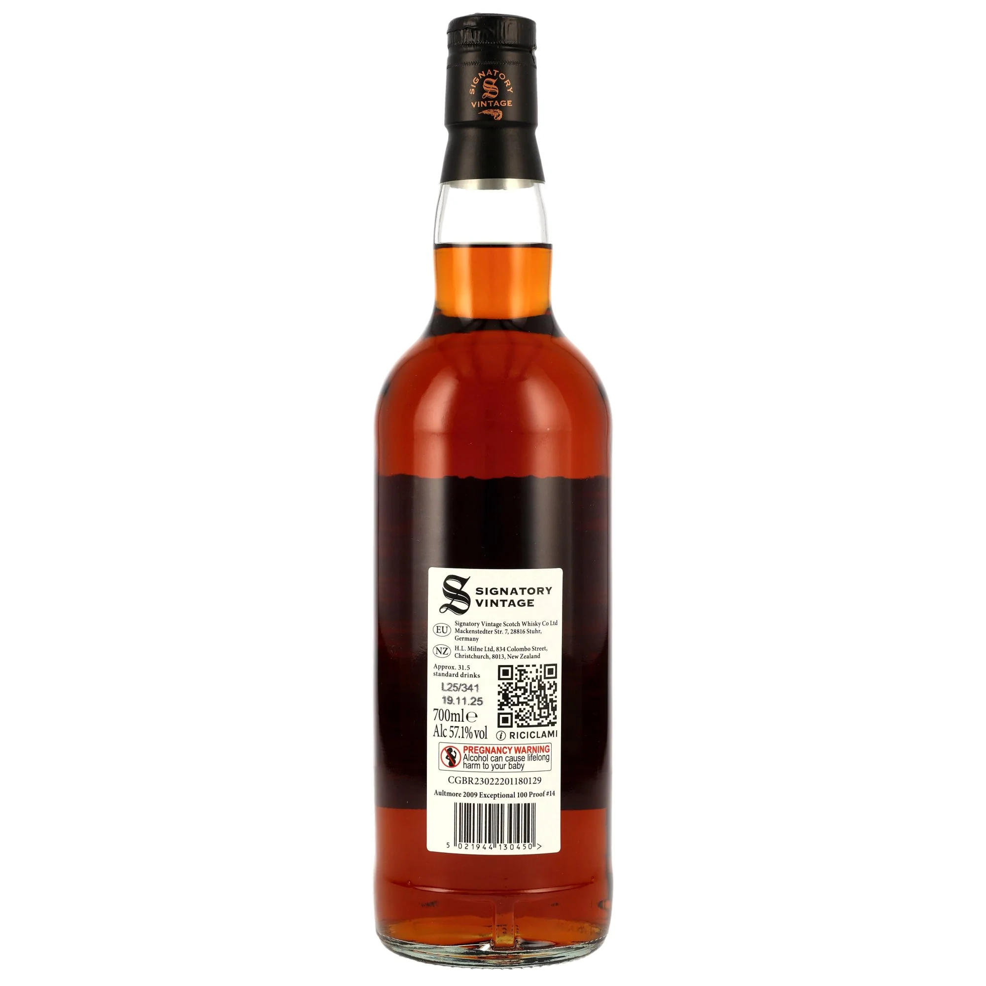 Aultmore 16 Jahre 100 Proof Exceptional Cask Edition #14 Signatory Vintage 57,1% 0,7l - Image 2