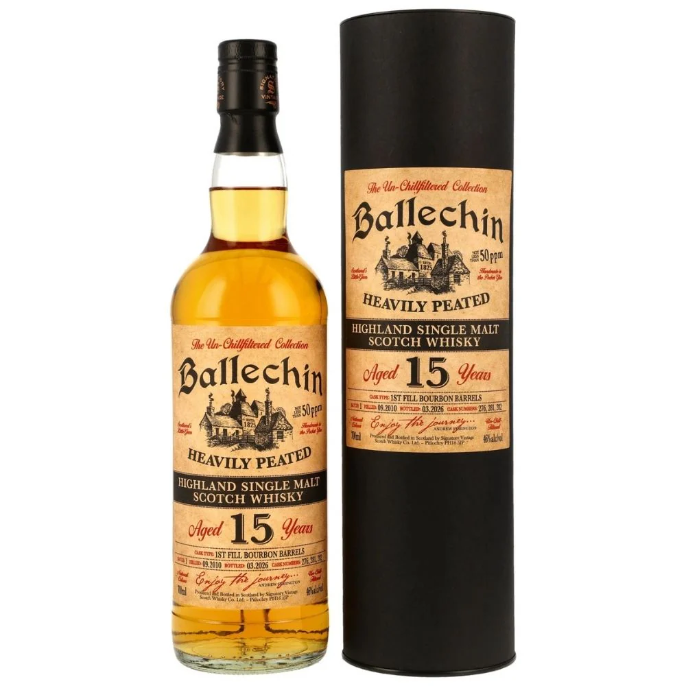 Ballechin 15 Jahre 2010/2026 First Fill Bourbon Barrels 46% 0,7l