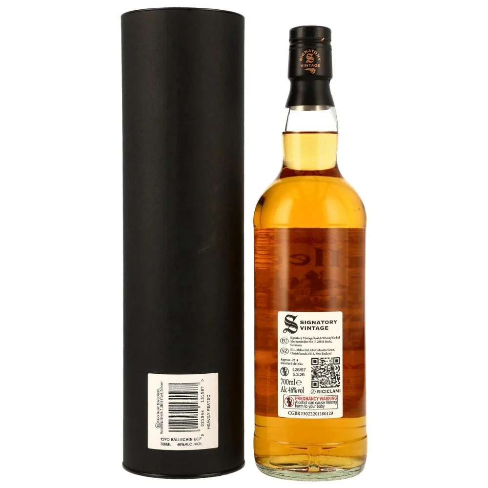 Ballechin 15 Jahre 2010/2026 First Fill Bourbon Barrels 46% 0,7l - Image 2