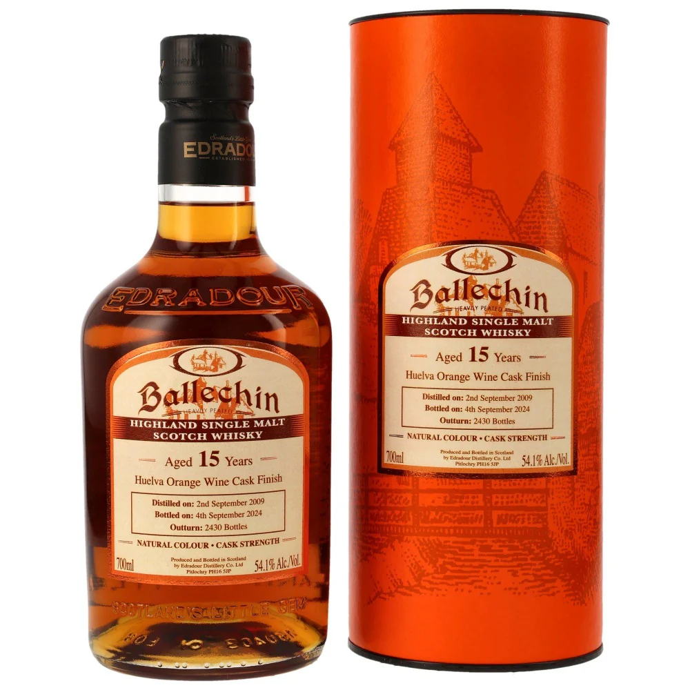 Ballechin 15 Jahre Orange Wine Cask Heavily Peated 54,1% 0,7l
