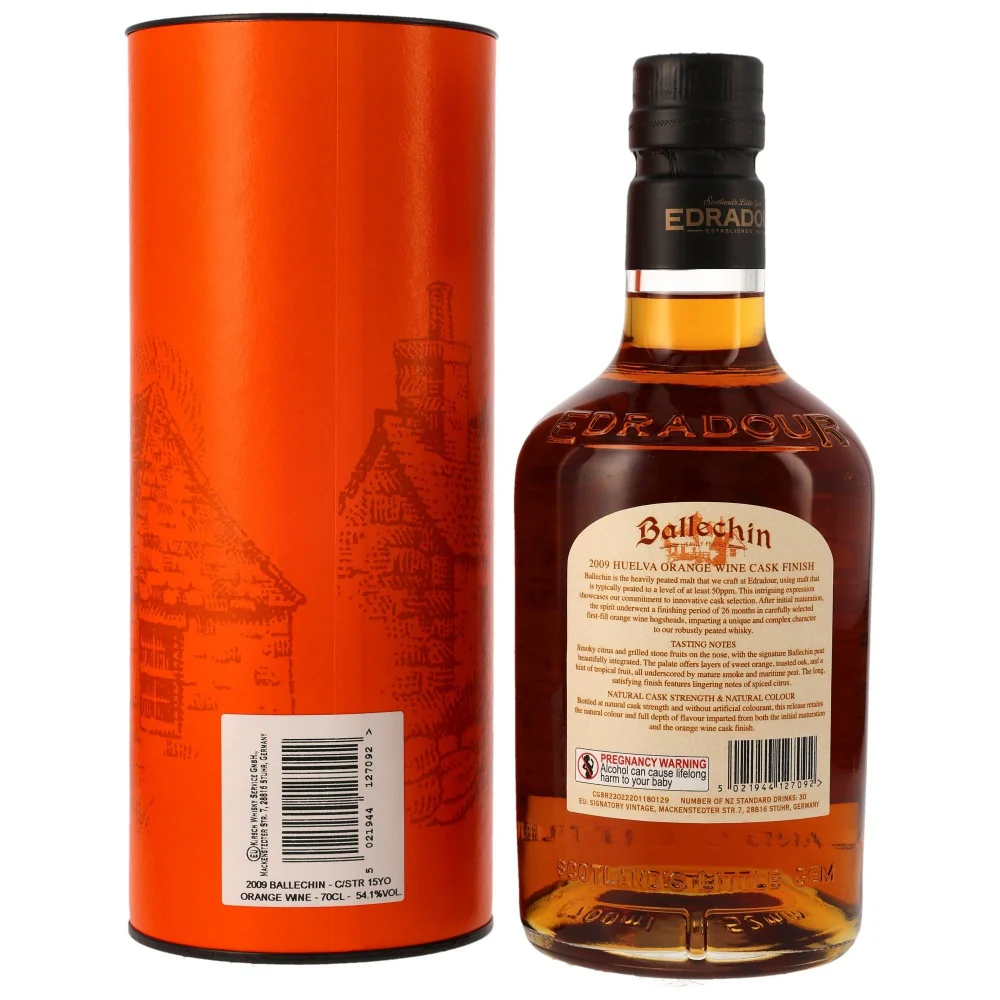 Ballechin 15 Jahre Orange Wine Cask Heavily Peated 54,1% 0,7l - Image 2