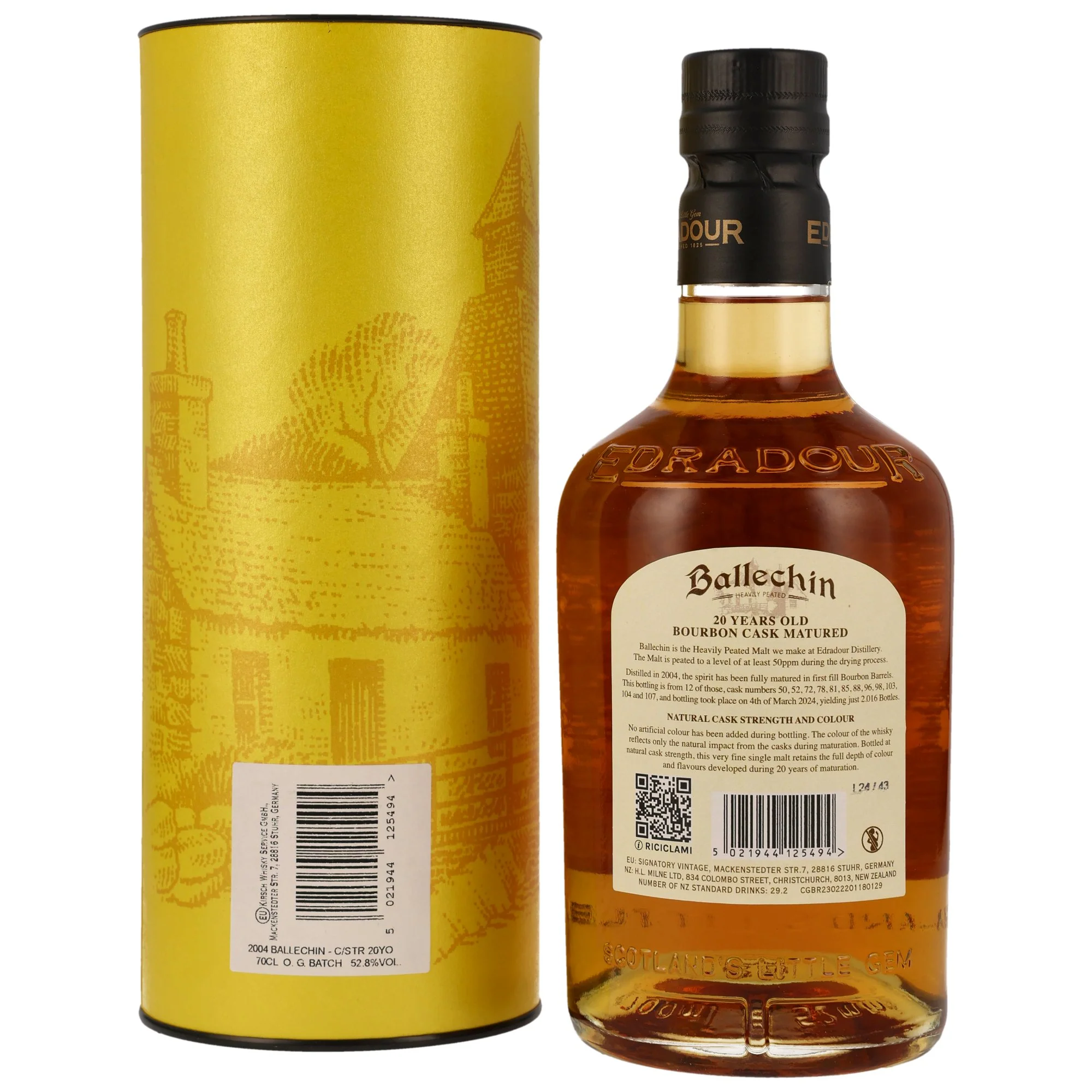 Ballechin 20 Jahre 2004/2024 Bourbon Casks 52,8% 0,7l - Image 2