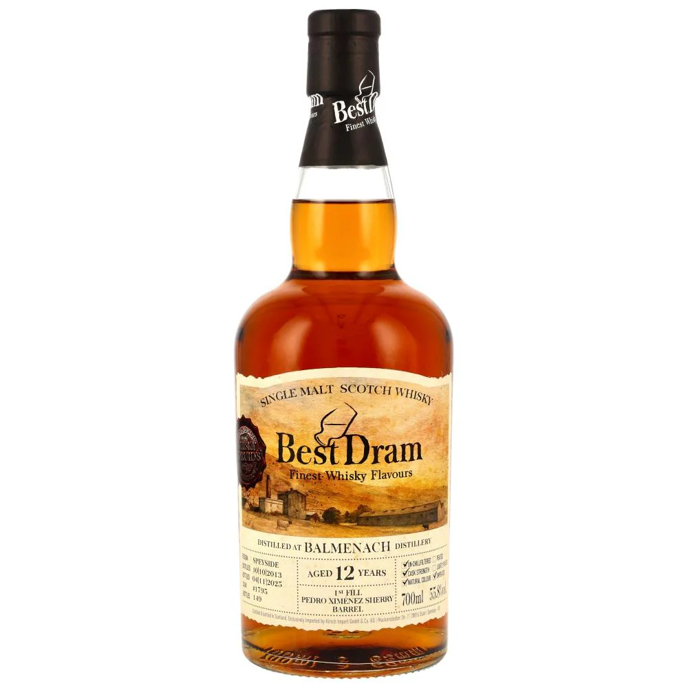 Balmenach 12 Jahre 2013/2025 1st Fill PX Sherry Barrel #1795 Best Dram 55,8% 0,7l