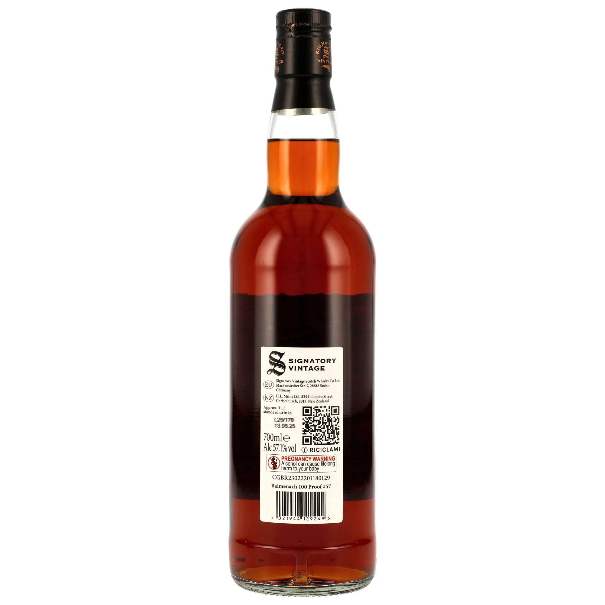 Balmenach 9 Jahre 2016/2025 Oloroso Sherry Butts SV 100 Proof Edition #57 57,1% 0,7l - Image 2