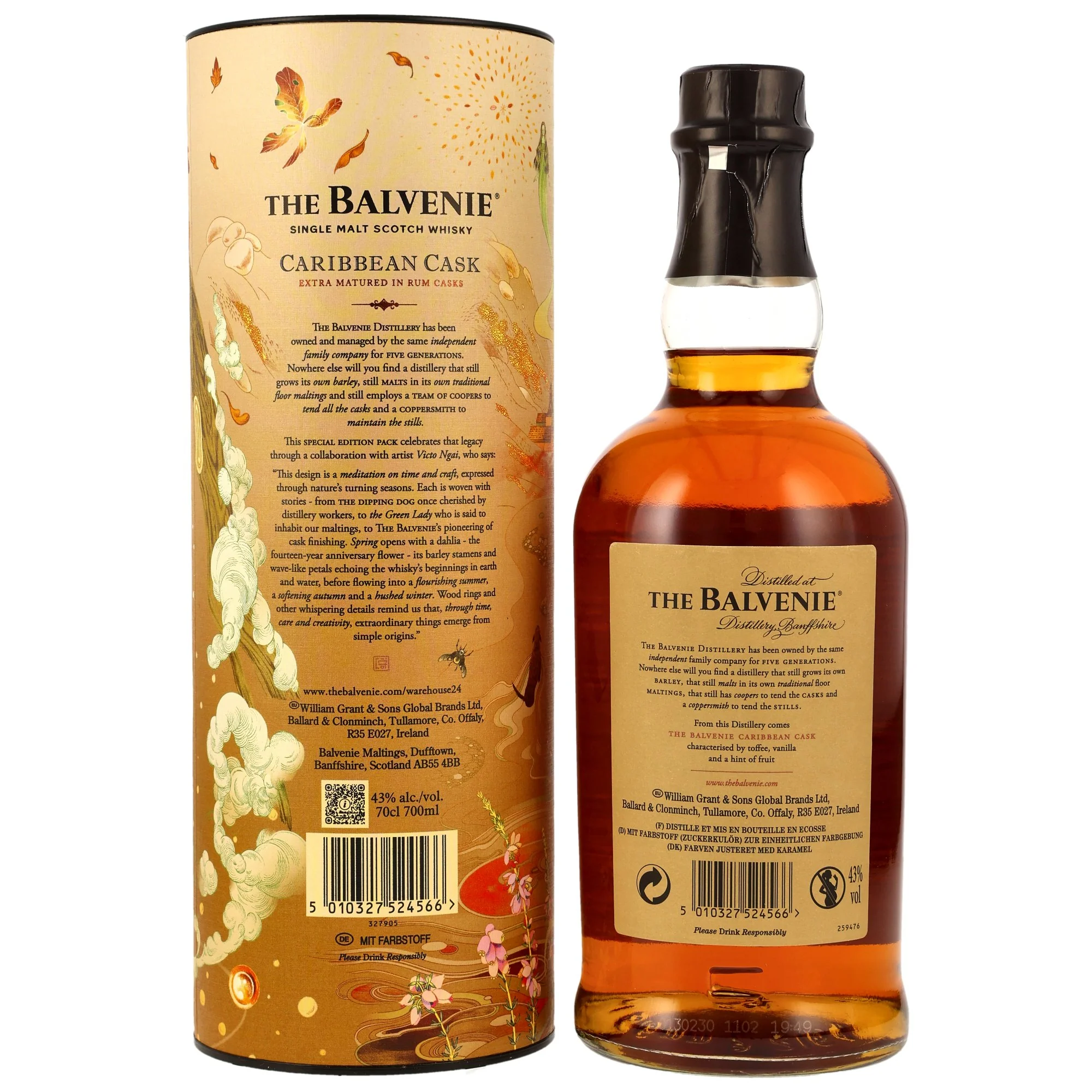 Balvenie 14 Jahre Carribean Cask Limited Edition Victo Ngai Design 43% 0,7l - Image 2