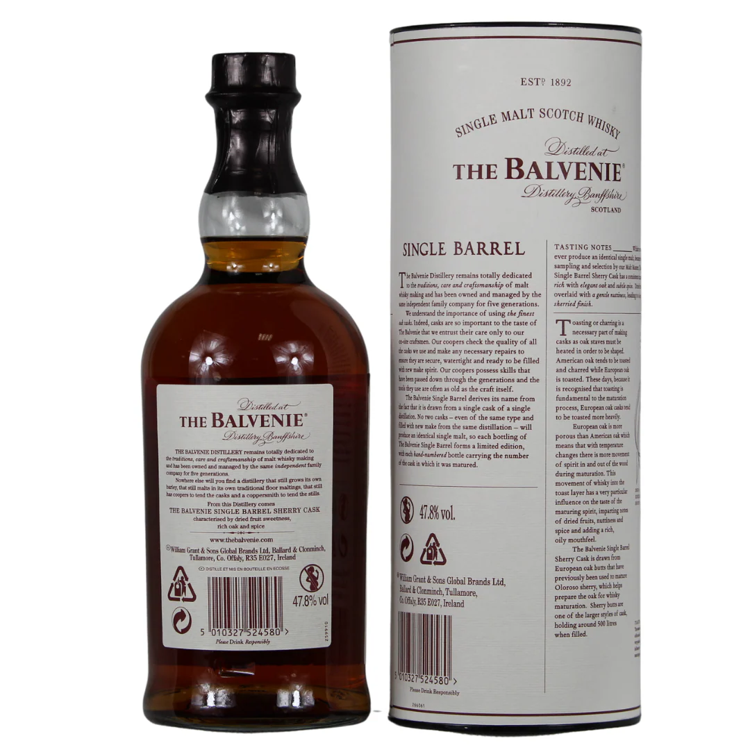 Balvenie 15 Jahre Single Barrel Sherry Cask 47,8% 0,7l - Image 2