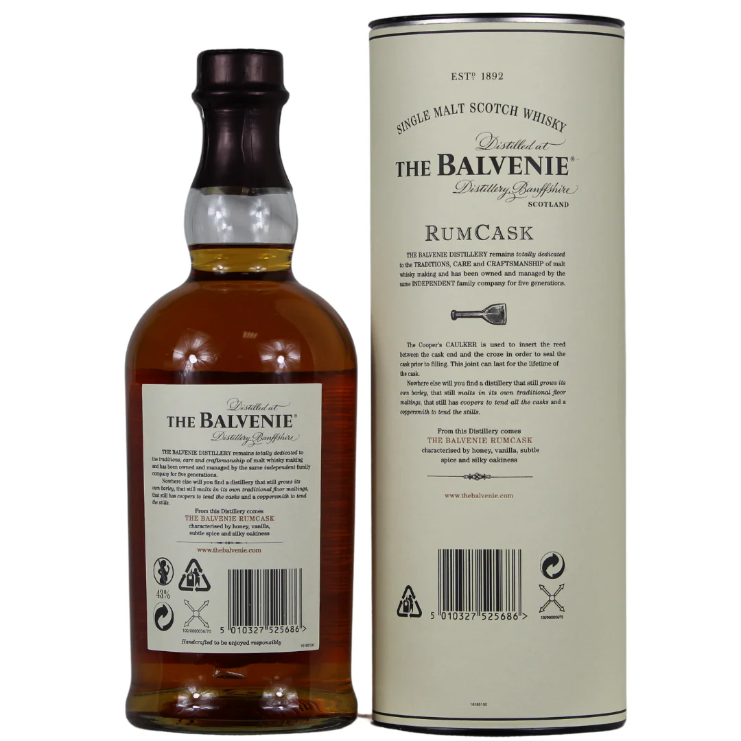 Balvenie 17 Jahre Rum Cask 43% 0,7l - Image 2