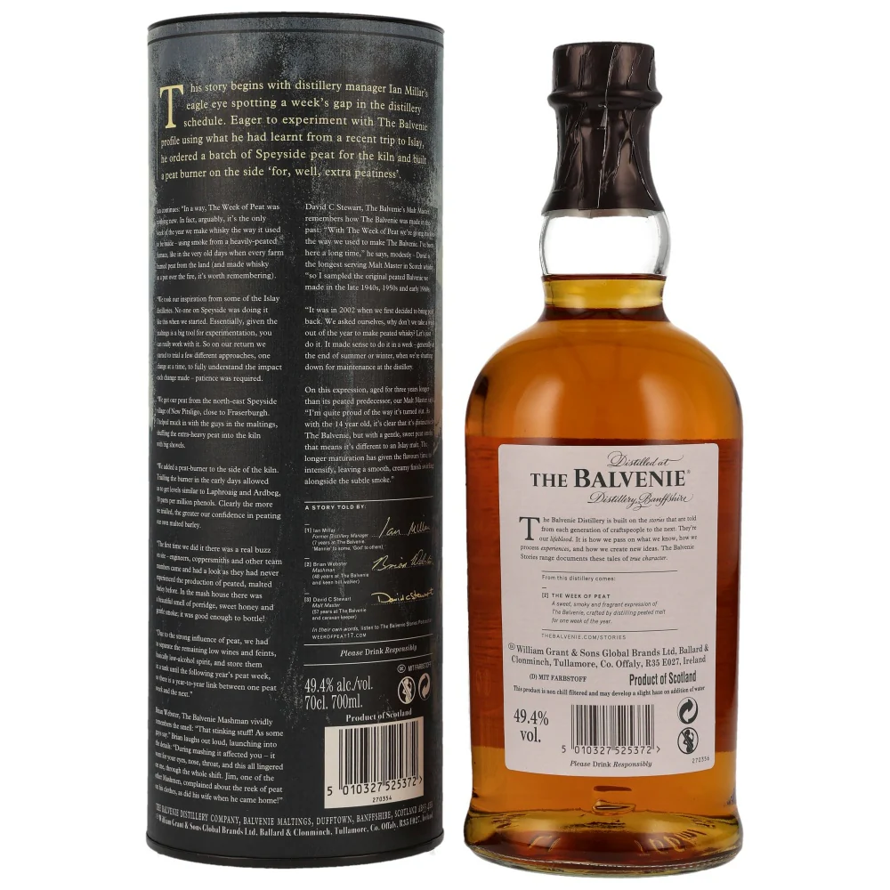 Balvenie 17 Jahre The Week of Peat 49,4% 0,7l - Image 2