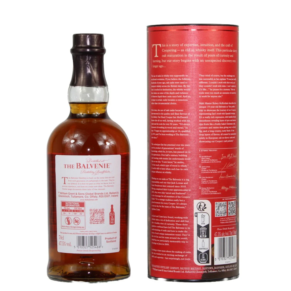 Balvenie 19 Jahre A Revelation of Cask and Character 47,5% 0,7l - Image 2