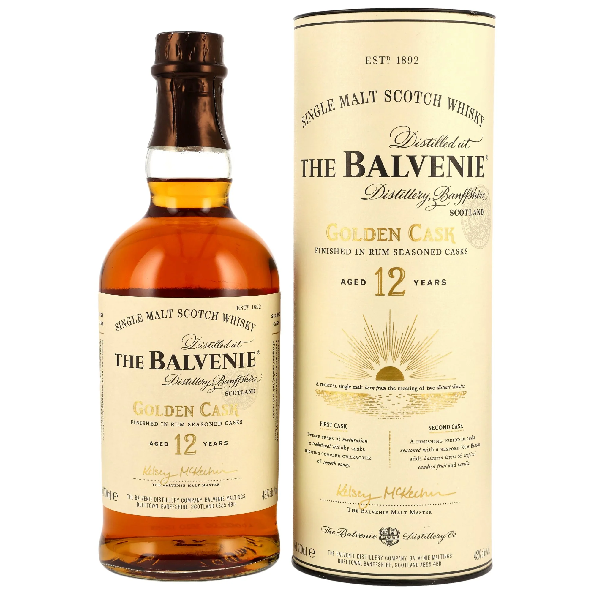 Balvenie 12 Jahre Golden Cask Rum Finish 0,7l 43%