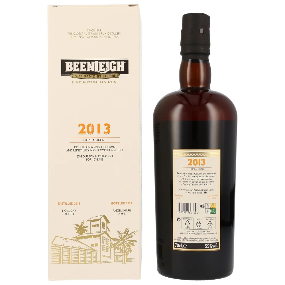 Beenleigh 10 Jahre Australian Rum 2013/2023 59% 0,7l - Image 2