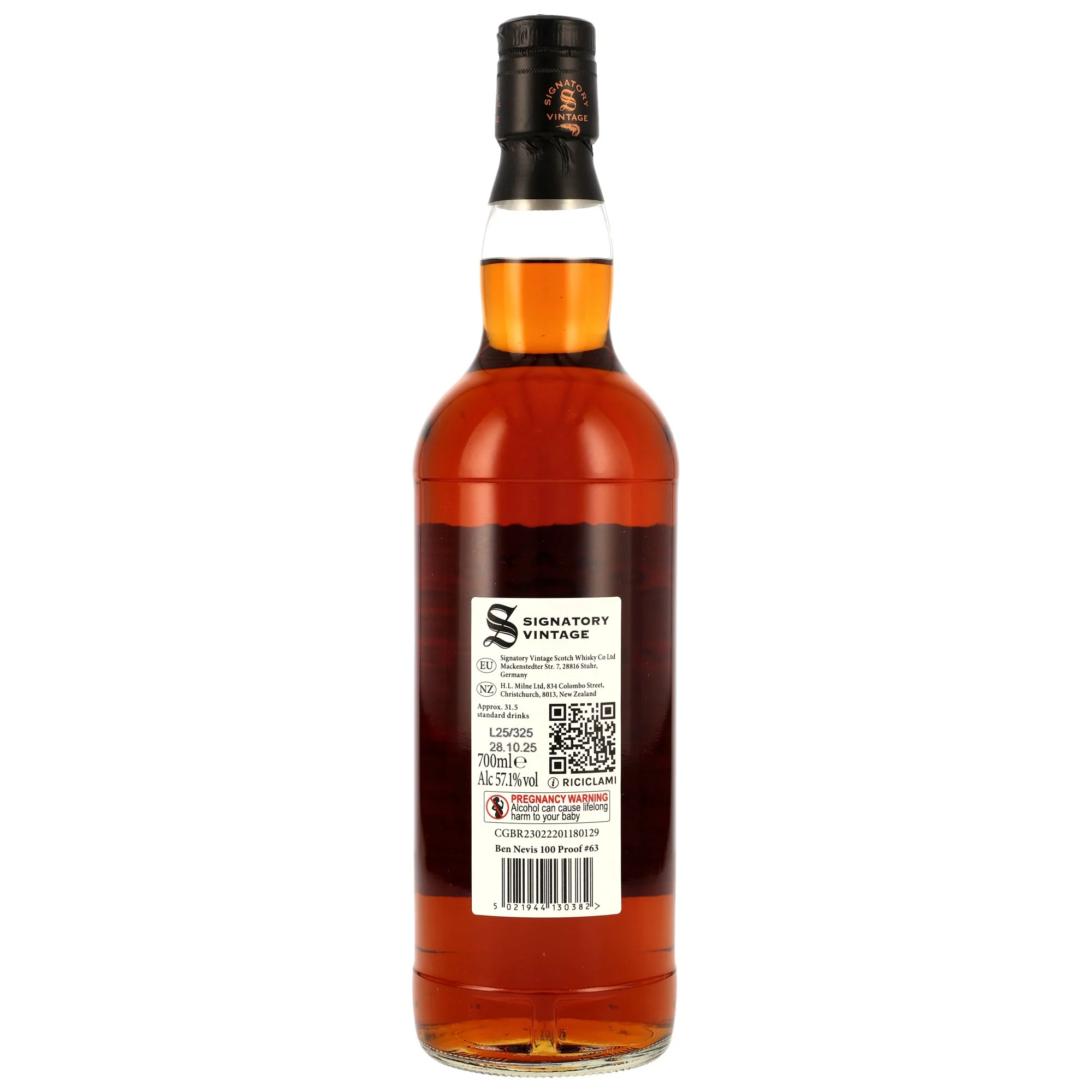 Ben Nevis 10 Jahre 2014/2025  PX Sherry Butts SV 100 Proof Edition #63 57,1% 0,7l - Image 2