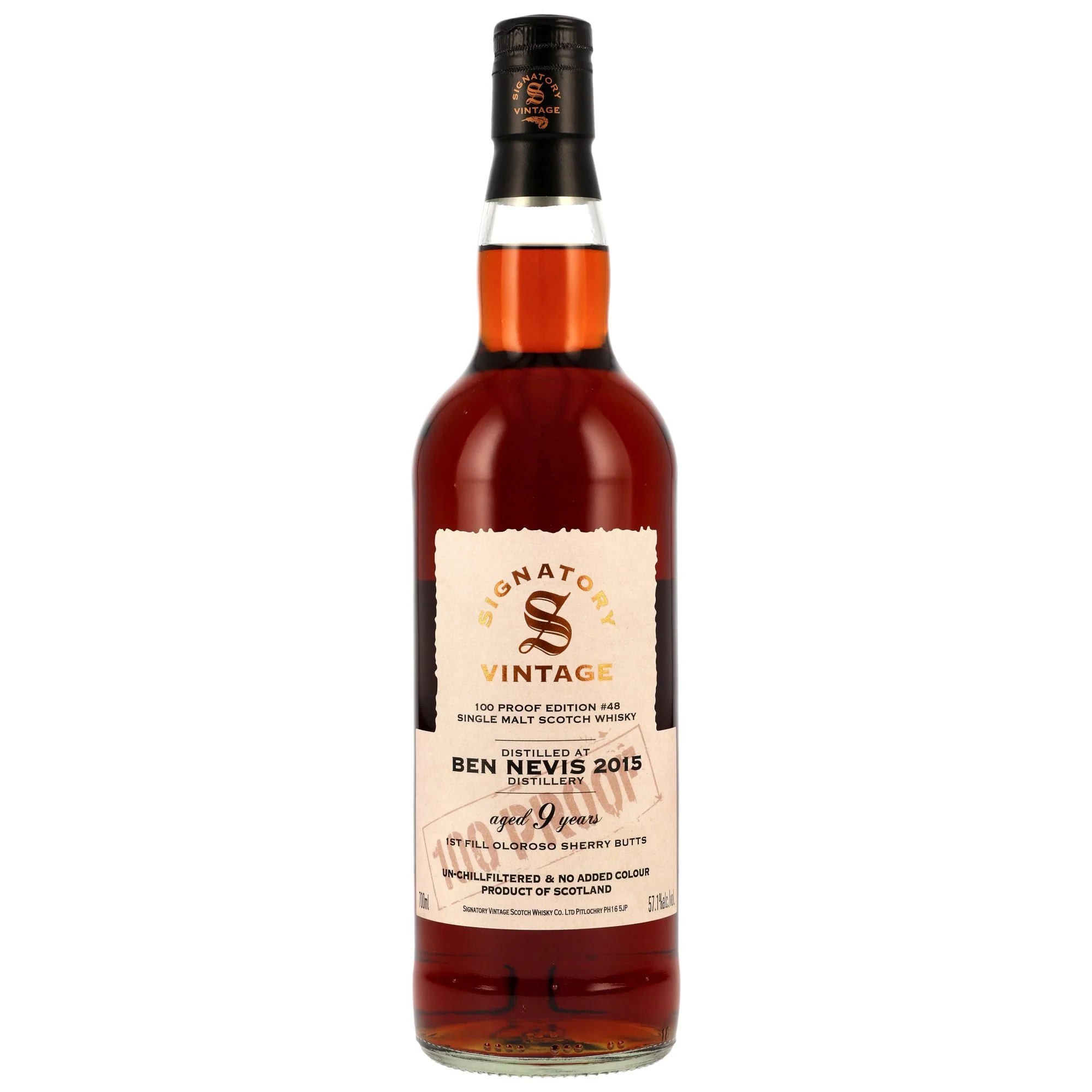 Ben Nevis 9 Jahre 2015/2025 Oloroso Sherry Butts SV 100 Proof Edition #48 57,1% 0,7l