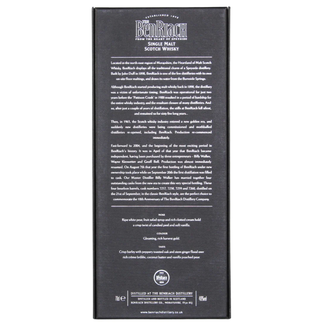 Benriach 10 Jahre 2004 10th Anniversary Bottling 46% 0,7l - Image 4