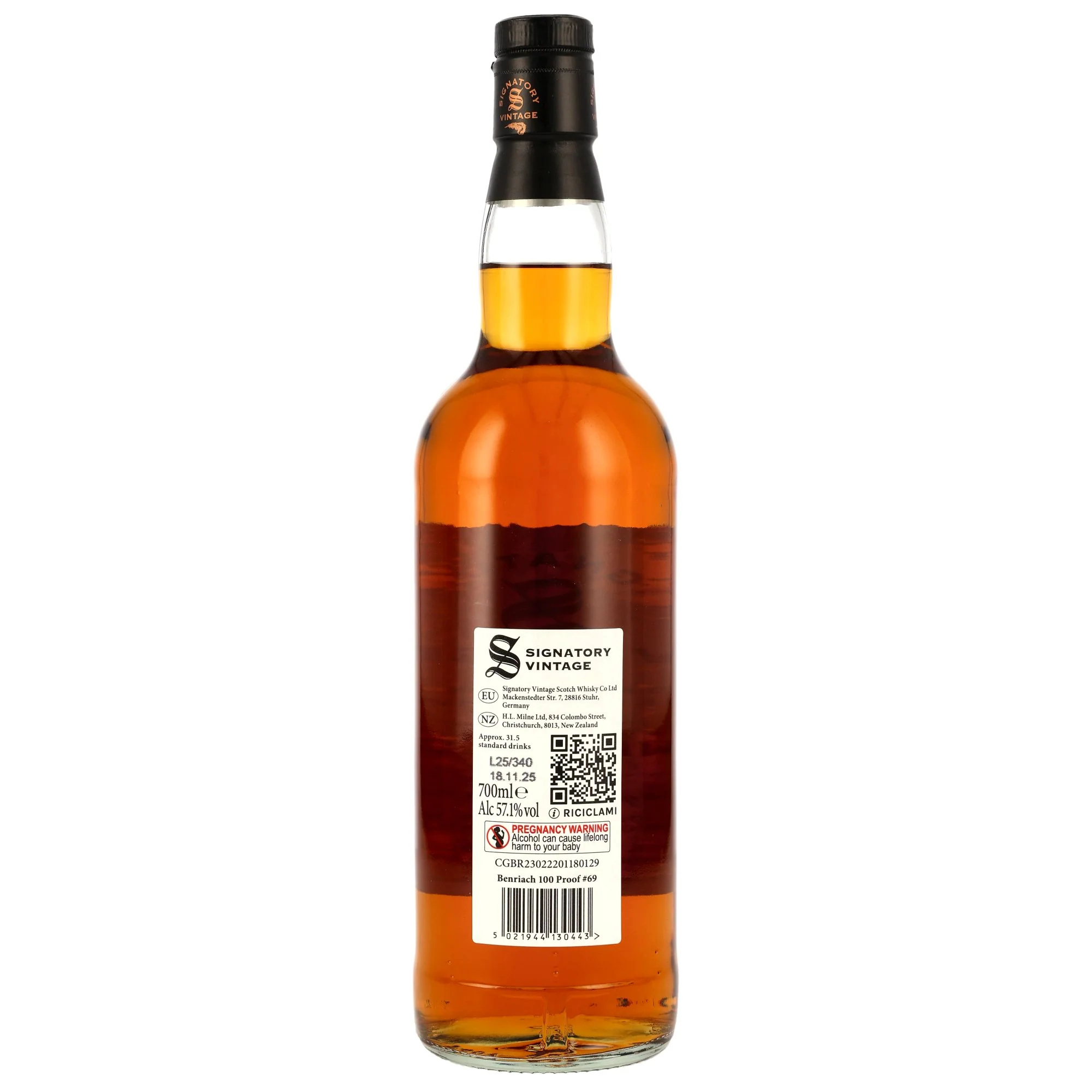 Benriach 12 Jahre 2013/2025 Signatory Vintage 100 Proof Edition #69 57,1% 0,7l - Image 2
