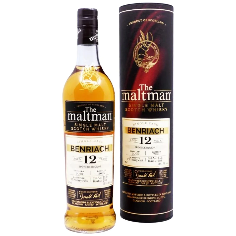Benriach 12 Jahre 2013/2025 The Maltman PX Sherry 54,8% 0,7l