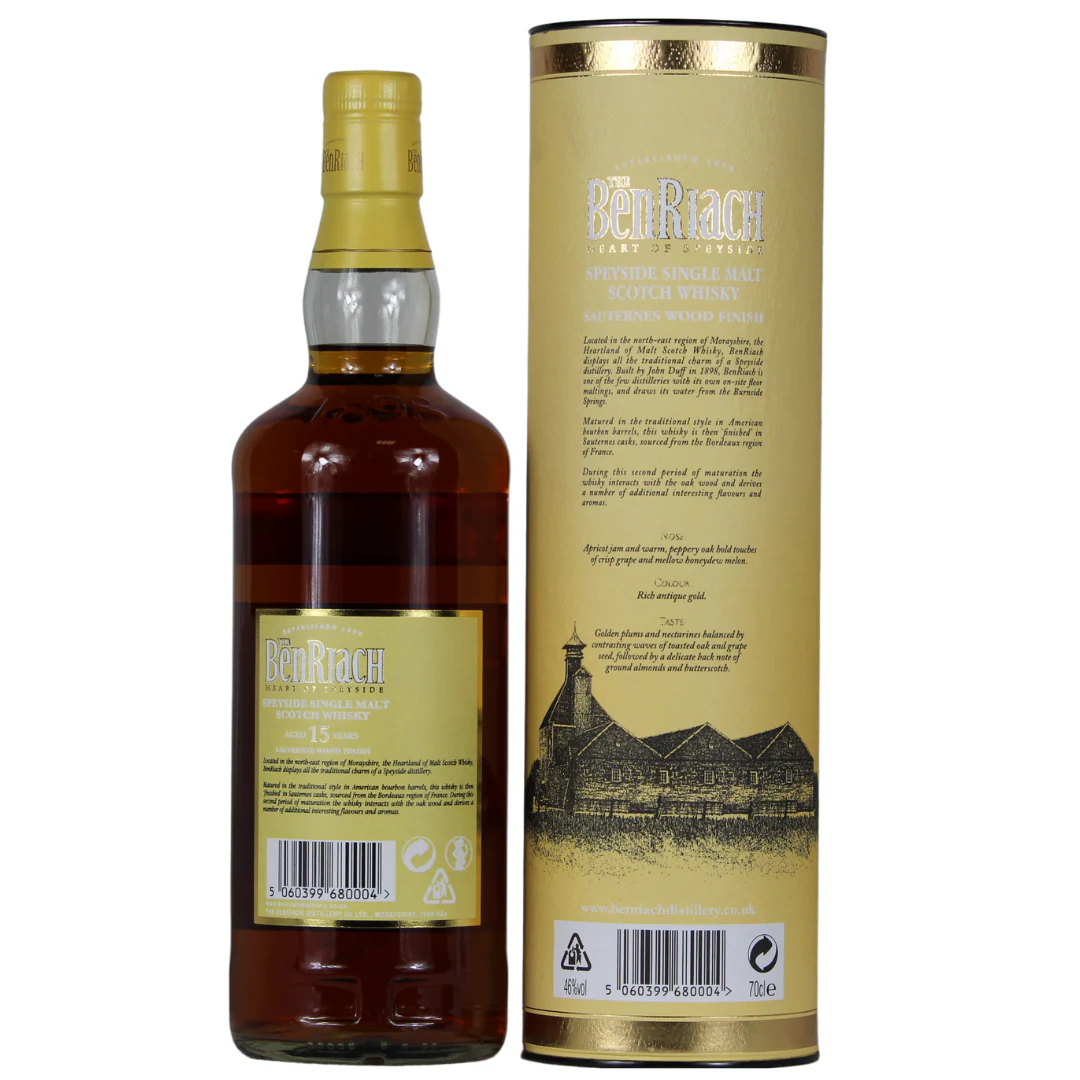 Benriach 15 Jahre Sauternes Cask Finish 46% 0,7l - Image 2