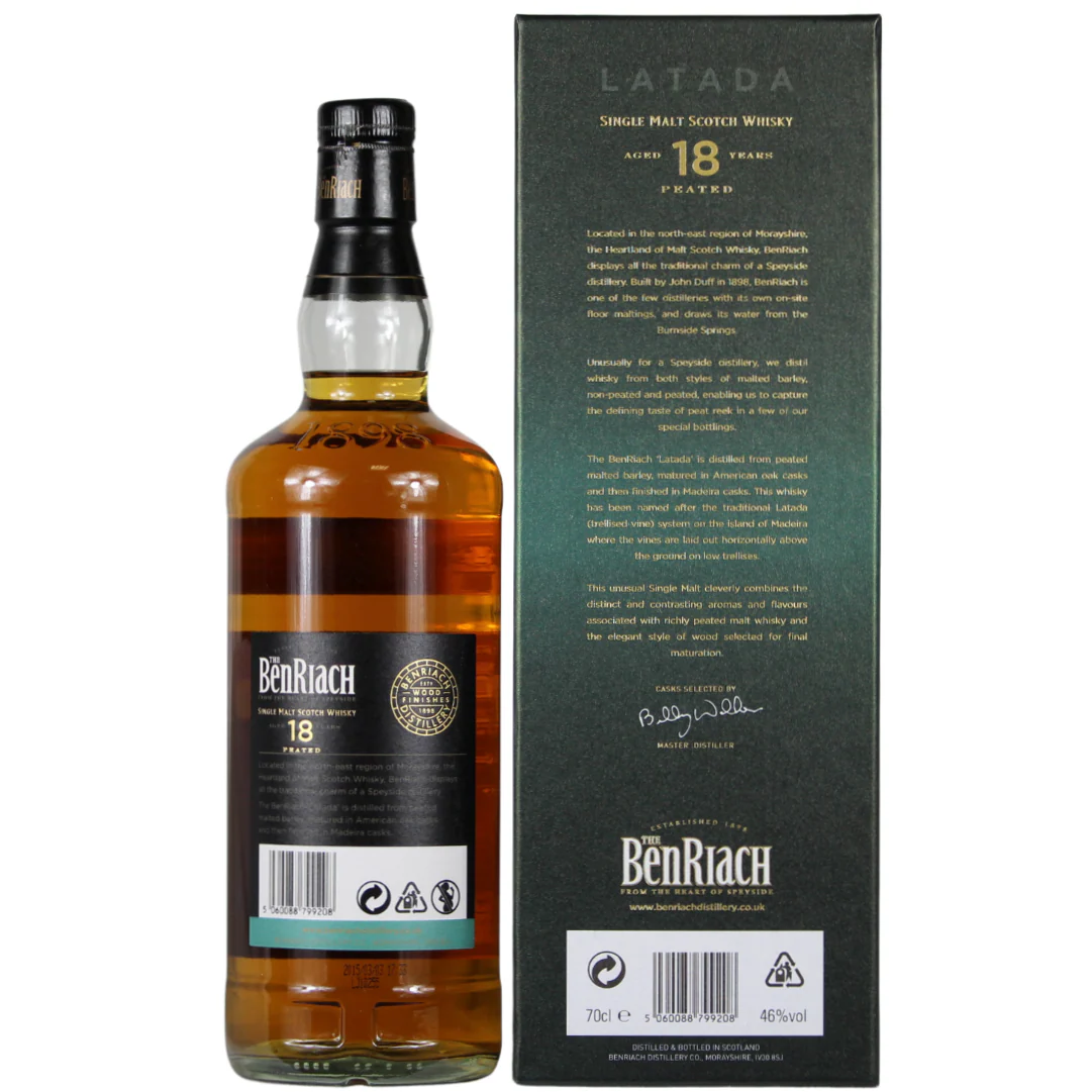 Benriach 18 Jahre Peated Madeira Cask Finish 46% 0,7l - Image 2