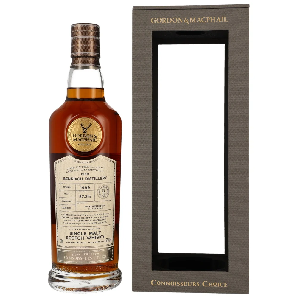 Benriach 22 Jahre 1999/2022 Gordon & MacPhail #63205 57,8% 0,7l