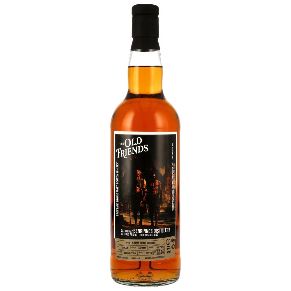 Benrinnes 10 Jahre 2015/2026 - 1st Fill Oloroso Hogshead #311506 (The Old Friends) 55,9% 0,7l