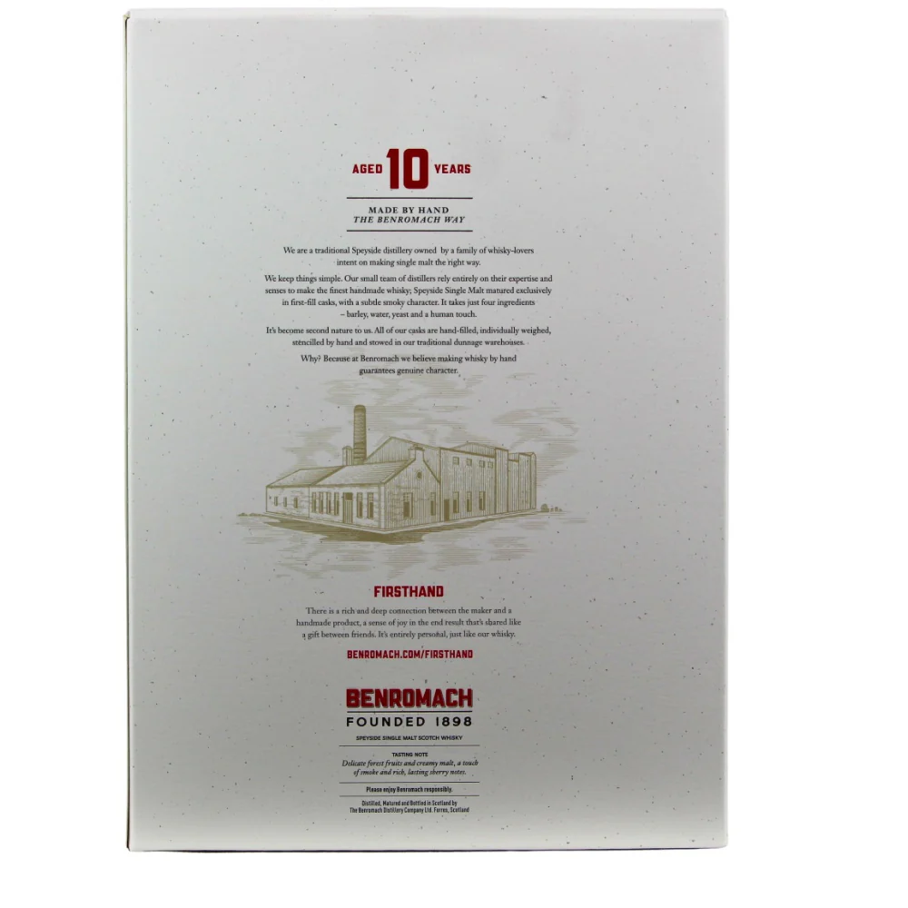 Benromach 10 Jahre Geschenkset 43% 1x0,7l +2 Gläser - Image 2