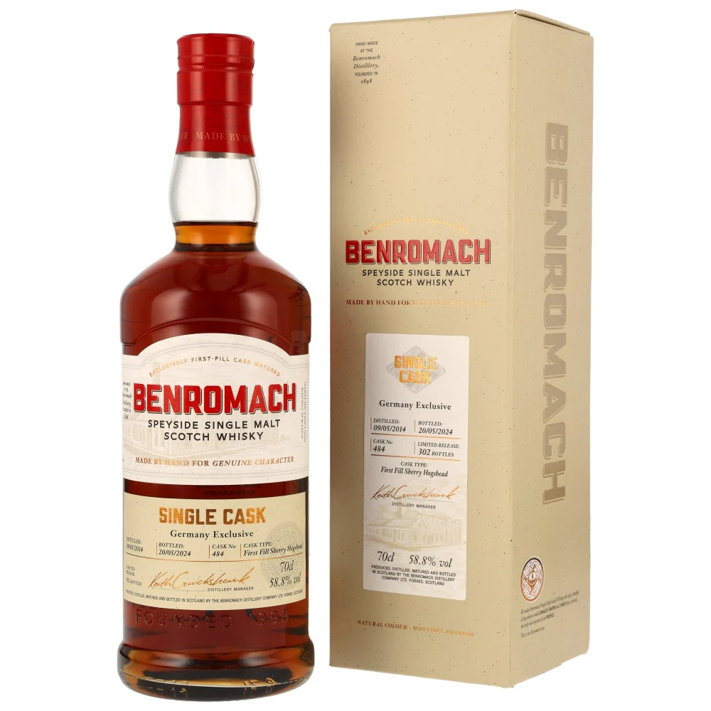 Benromach 10 Jahre Sherry Single Cask #484 Germany Exclusive 58,8% 0,7l