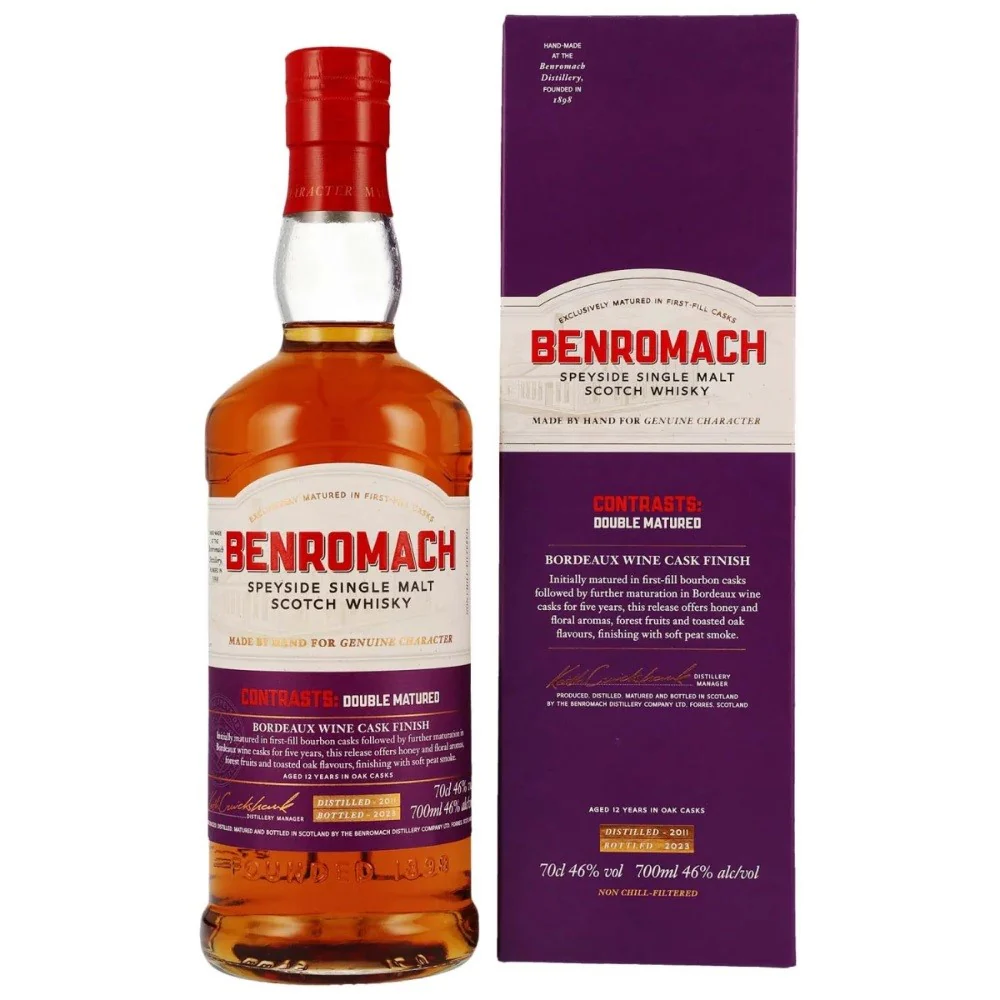 Benromach 2011/2023 Double Matured Bordeaux Wine Cask 46% 0,7l