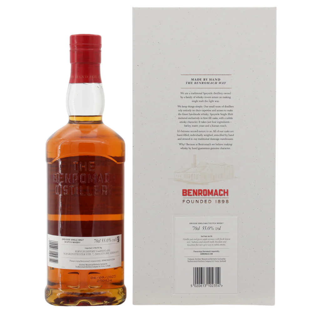 Benromach 22 Jahre 2003/2025 1st Fill Bourbon & Sherry Casks Wu Dram Clan 55% 0,7l - Image 2