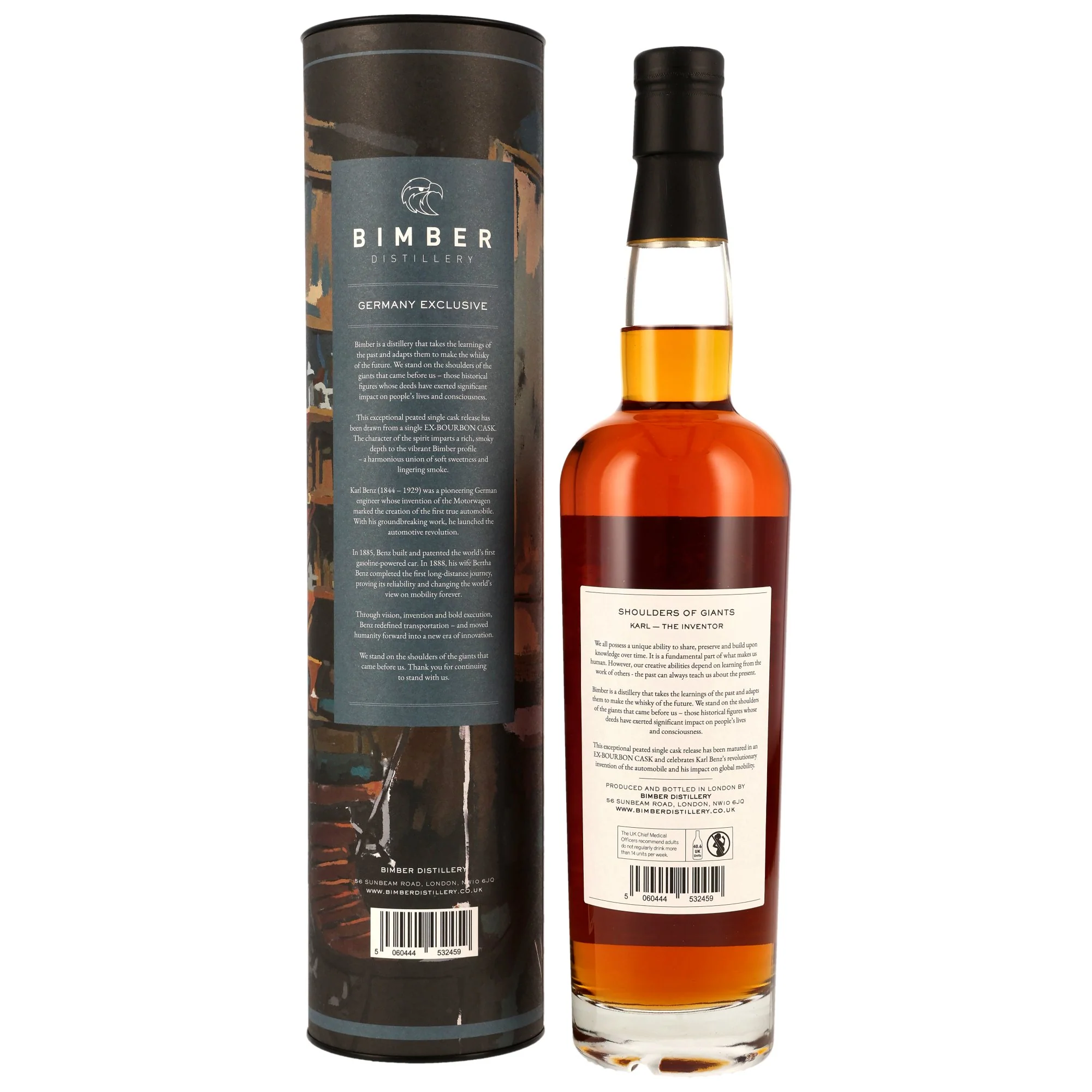 Bimber Shoulders of Giants 2025 Karl Bourbon Cask Peated #462 58% 0,7l - Image 2