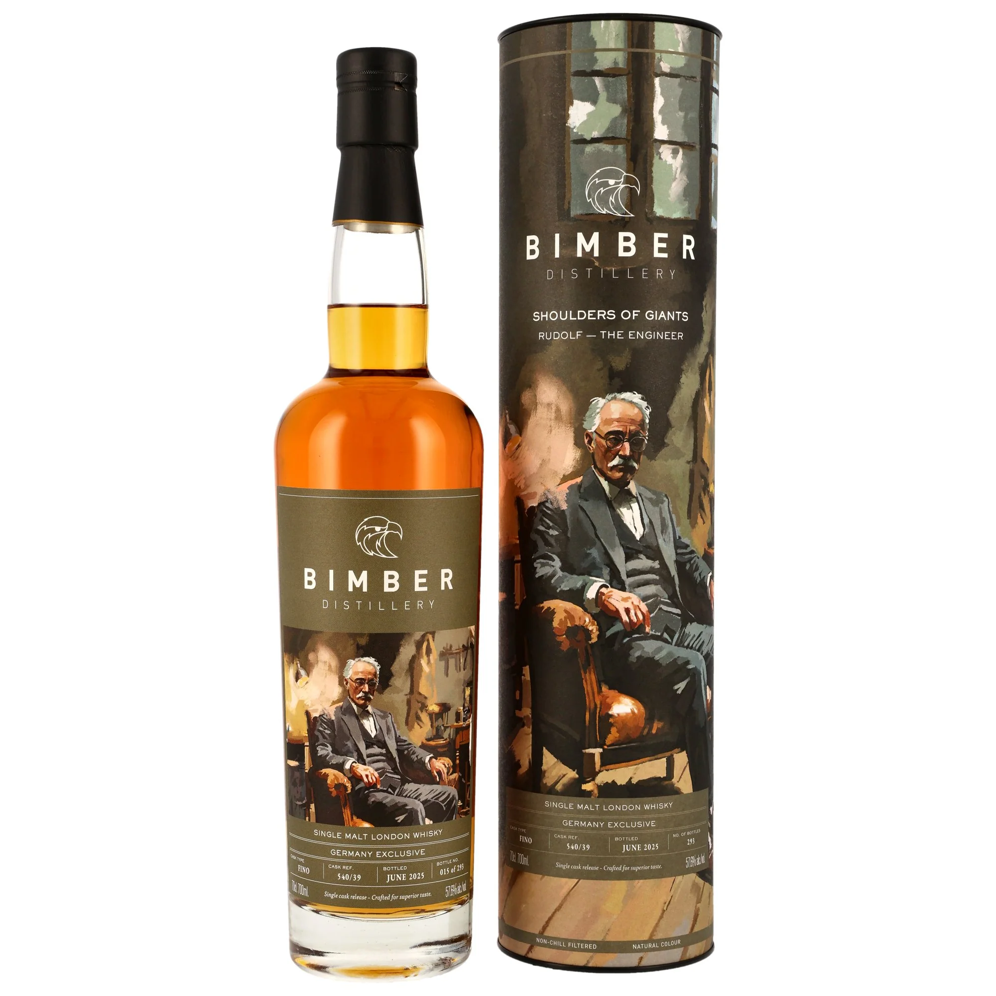 Bimber Shoulders of Giants 2025 Rudolf Fino Sherry Cask #540/39 57,6% 0,7l