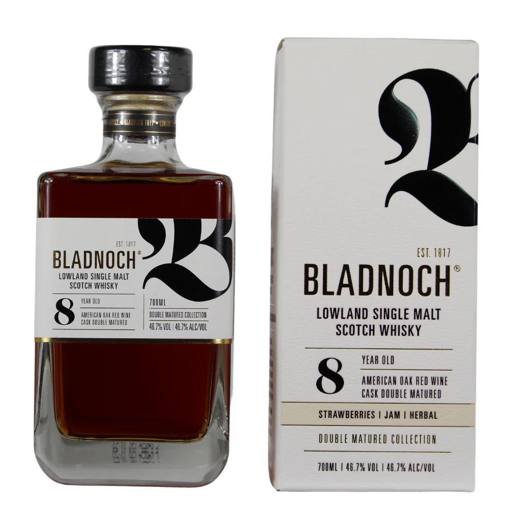 Bladnoch 8 Jahre American Oak & Red Wine Cask Double Matured 46,7% 0,7l