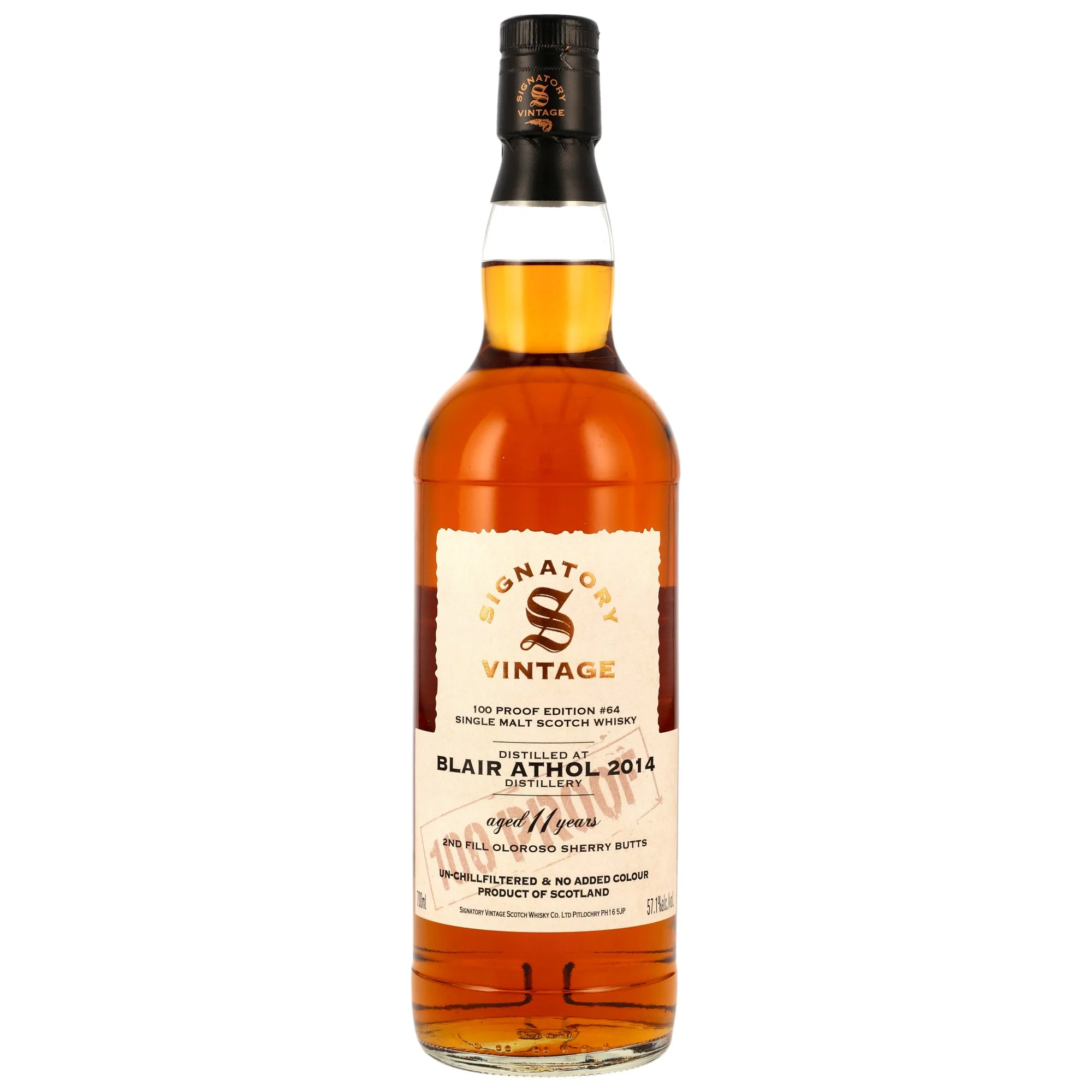 Blair Athol 11 Jahre 2014/2025  Oloroso Sherry Butts SV 100 Proof Edition #64 57,1% 0,7l