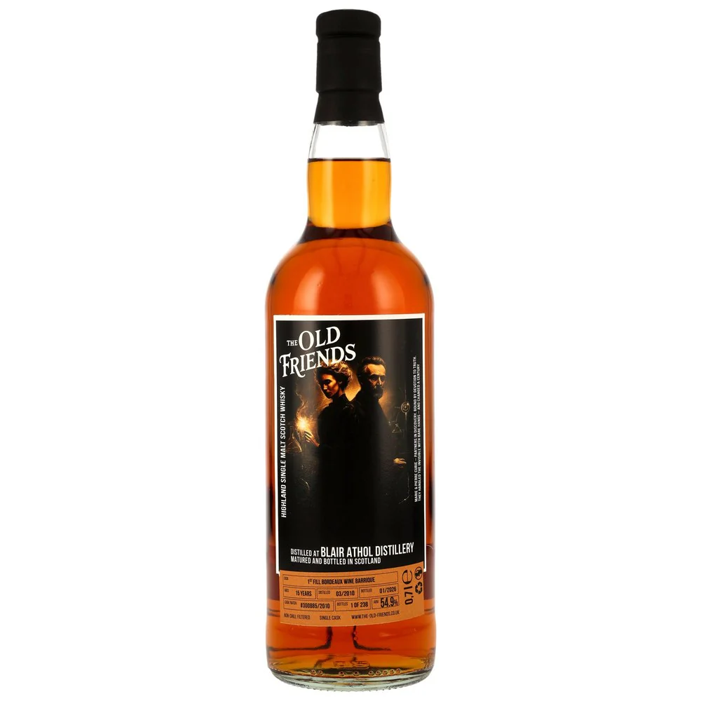 Blair Athol 15 Jahre 2010/2026 - 1st Fill Bordeaux Barrique #300885 (The Old Friends) 54,9% 0,7l