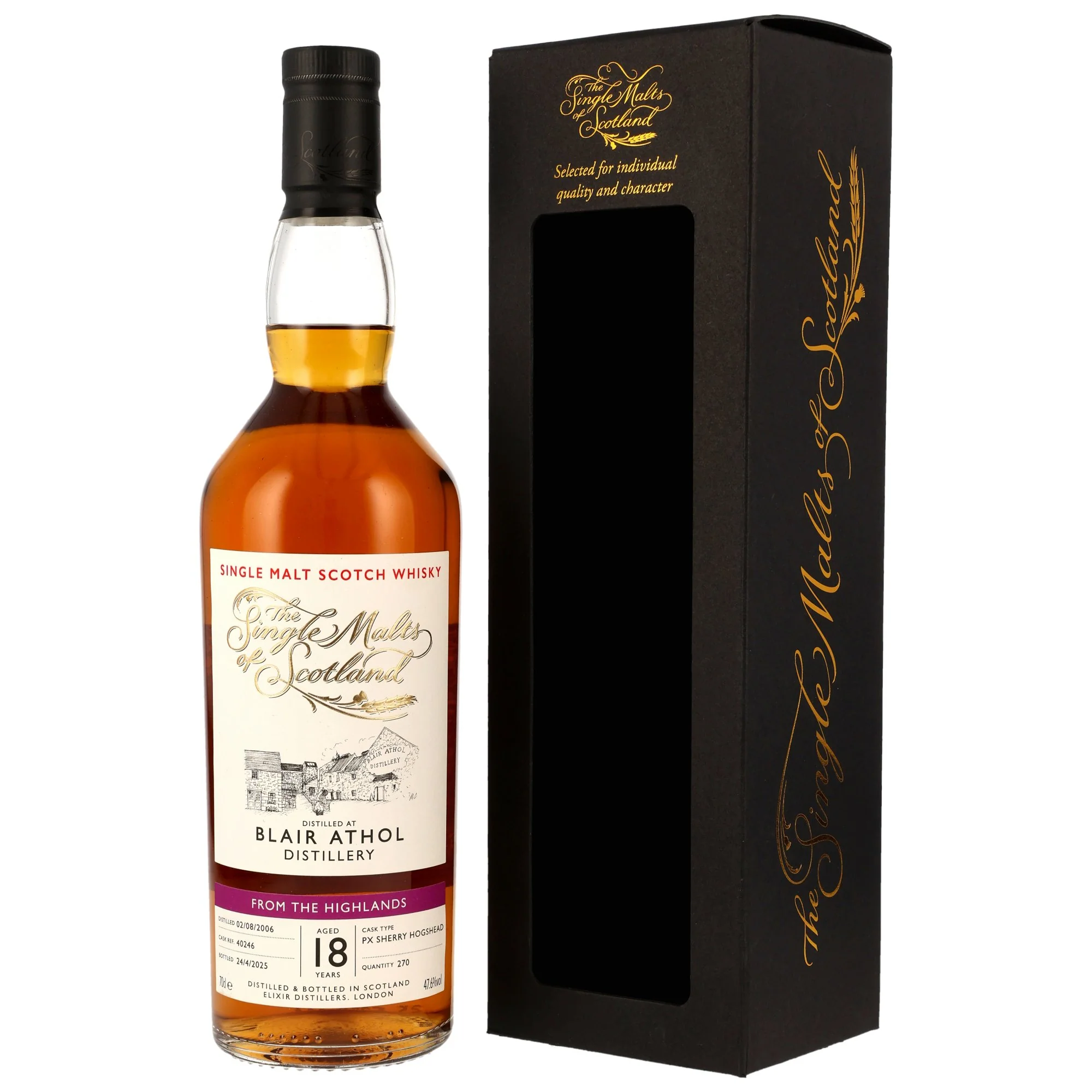 Blair Athol 2006/2025 18 Jahre SMoS PX Sherry Hogshead #40246 47,6% 0,7l