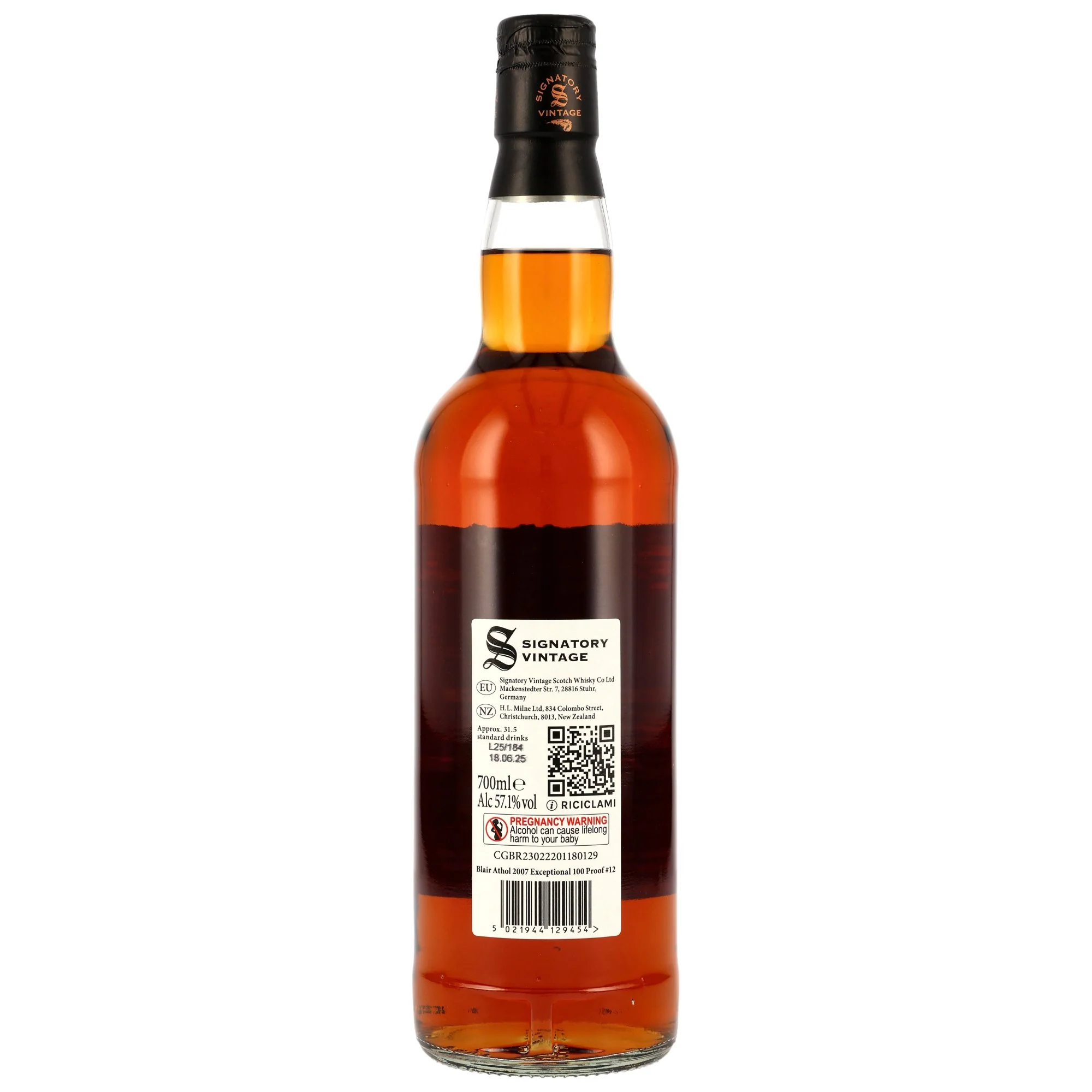 Blair Athol 17 Jahre 2007/2025  SV 1st Fill Oloroso Sherry 100 Proof Edition #12 57,1% 0,7l - Image 2