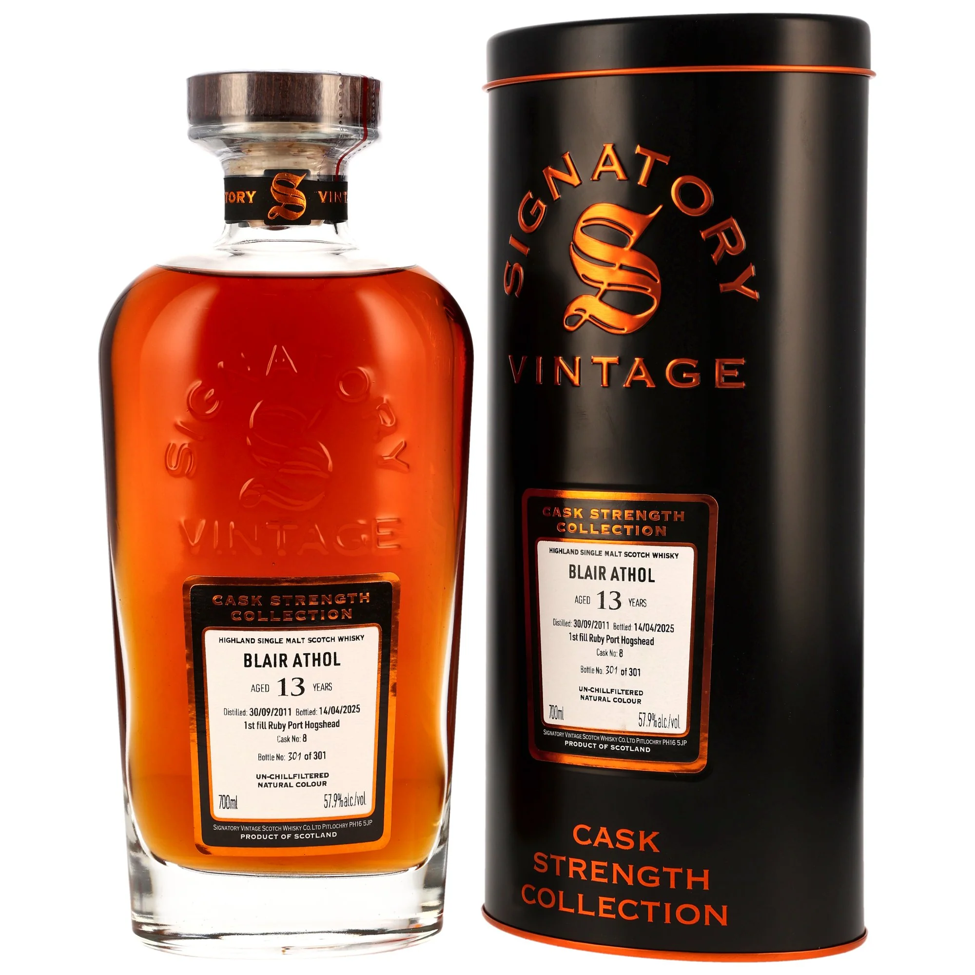 Blair Athol 2011/2025 13 Jahre SV 1st Fill Ruby Port #8 57,9% 0,7l