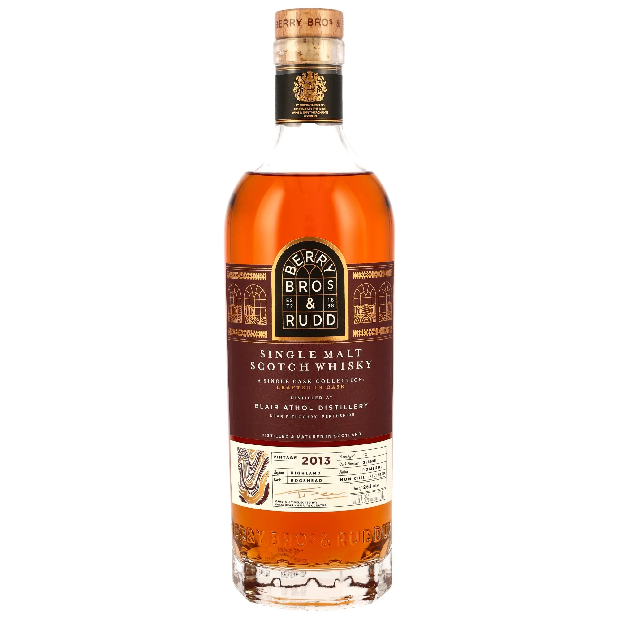Blair Athol 2013/2025 12 Jahre Berry Bros & Rudd Pomerol Finish #303635 57,3% 0,7l