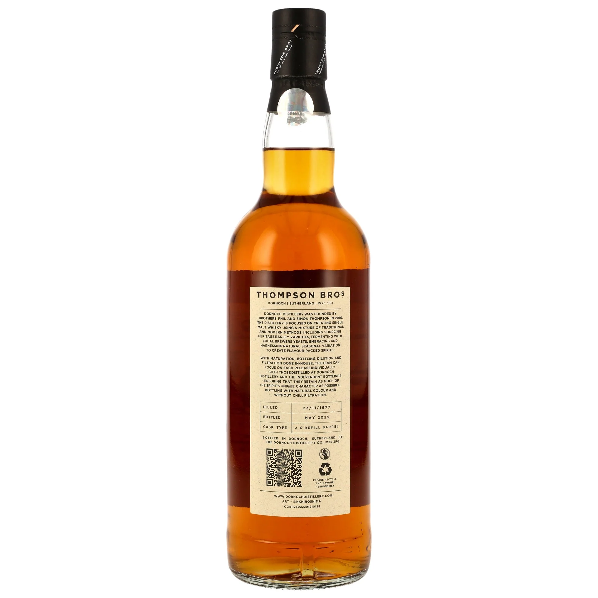Blended Scotch Whisky TB/BSW 47 Jahre 1977/2025 Thompson Bros. 40,3% 0,7l - Image 2