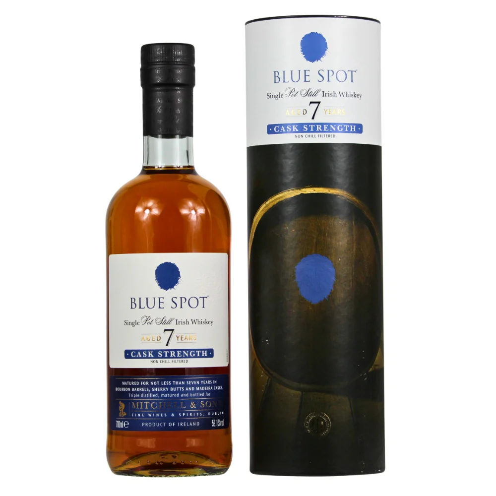 Blue Spot 7 Jahre Cask Strength Pot Still Whiskey 59,1% 0,7l