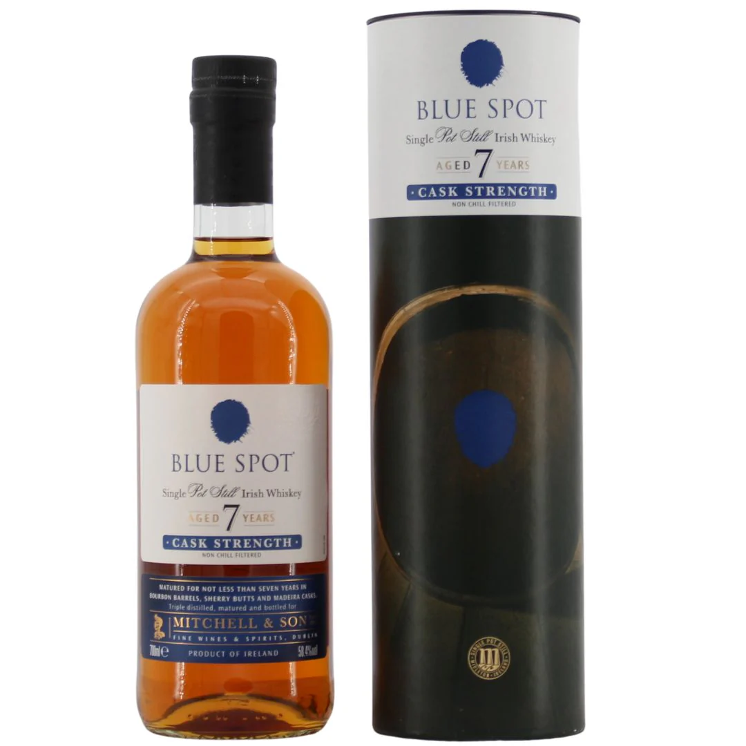 Blue Spot 7 Jahre Cask Strength Pot Still Whiskey 58,4% 0,7l